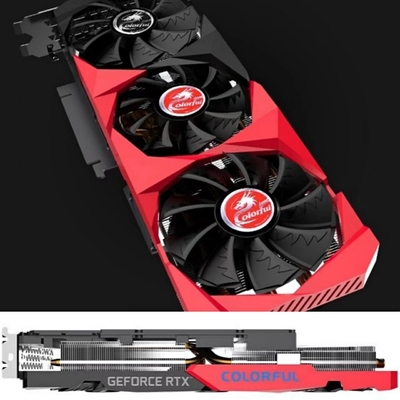 Kartu Grafis Rig Penambangan ETH 1695MHz Berwarna-warni GeForce RTX 3090 24GB
