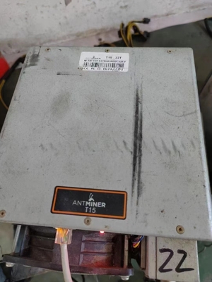Peralatan Penambangan Cryptocurrency 1541W Bitmain Antminer Bekas T15 Penambangan BTC 23TH