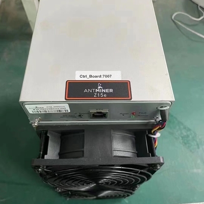 1510W ZEC Miner 200 Ksol/S Antminer Z15e 228×134×279mm Koneksi Ethernet RJ45